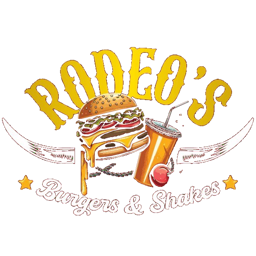 Rodeo's Burgers & Shakes logo.